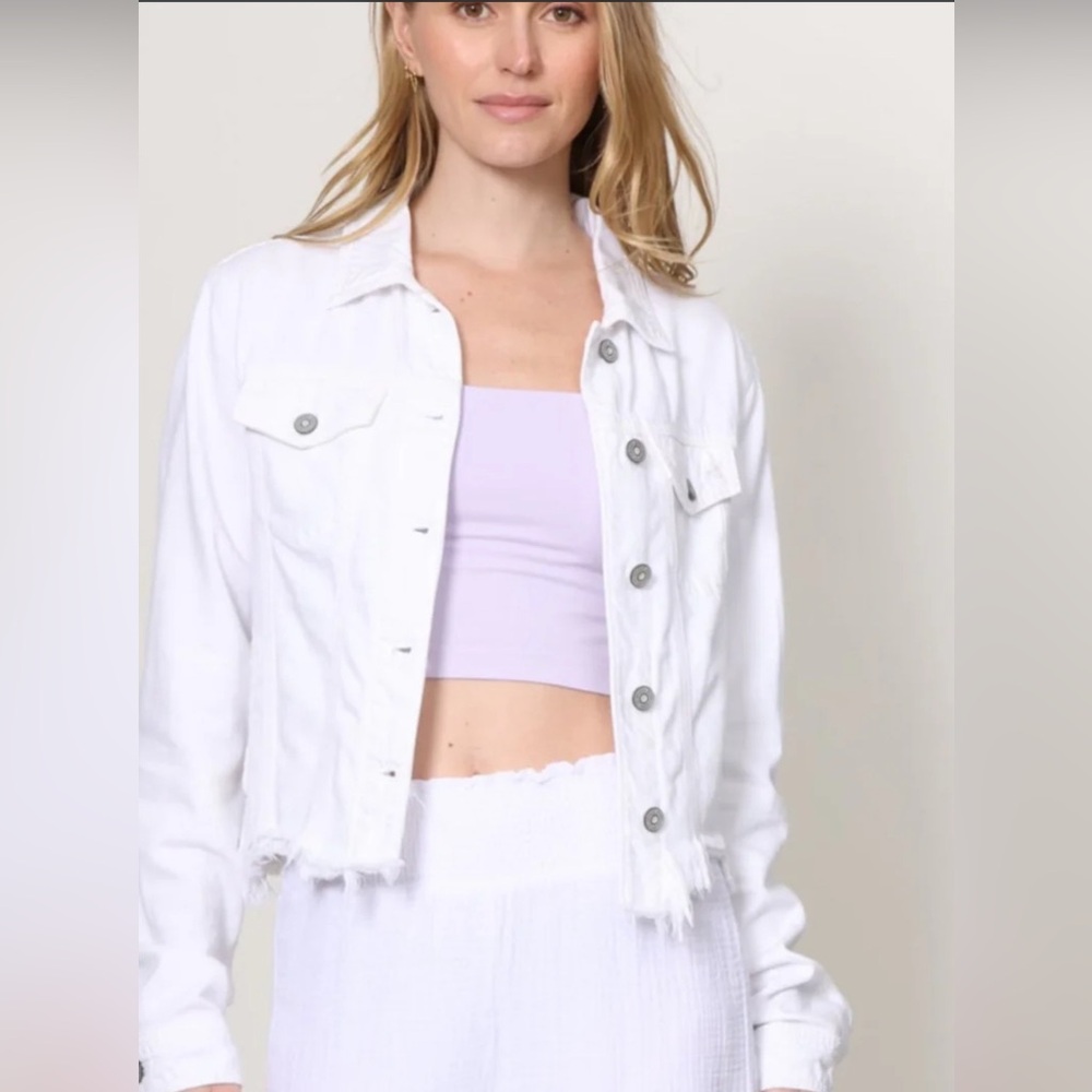 Blank NYC White  Jean Jacket size M